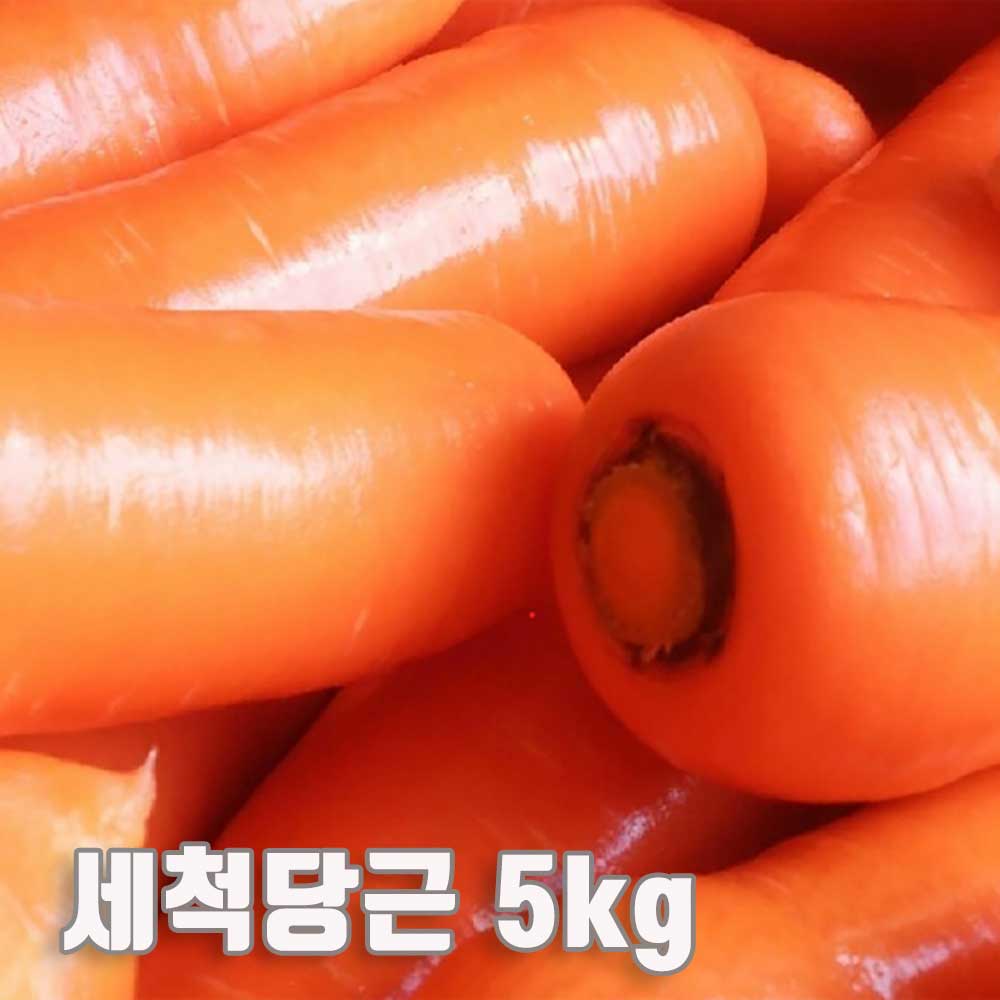 세척당근 5kg(특품 개당 평균 300~450g)
